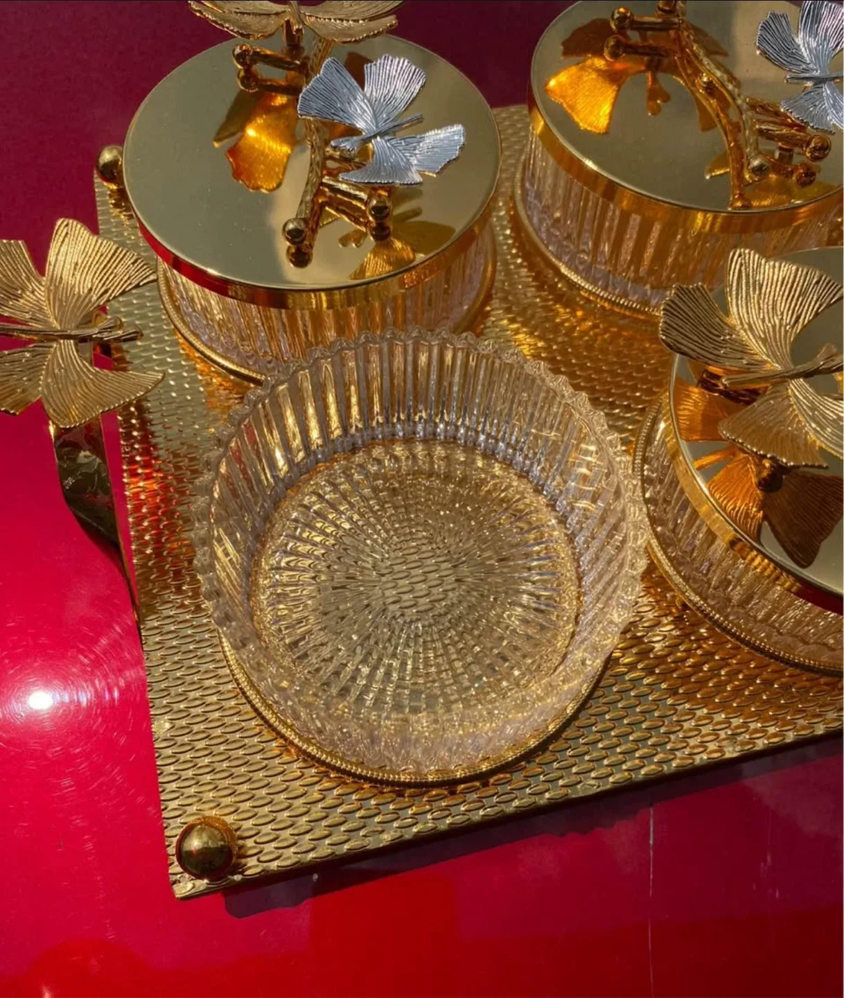 Luxury Gold Butterfly -Elegant Candy or Spice Jars image indicator(3)