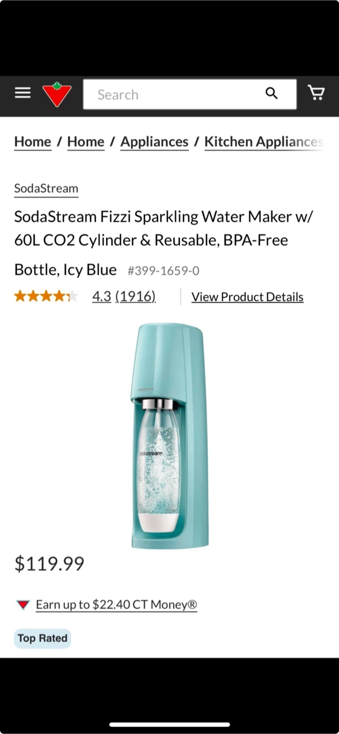 SodaStream Fizzi Sparkling Water Maker - Icy Blue - photo 3