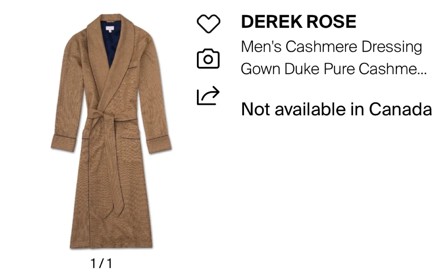 Derek Rose Duke Cashmere and Silk (Loro Piana) Dressing Gown image indicator(2)