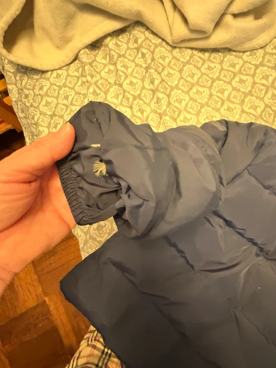 Navy Blue Puffer Jacket Gap   Toddler feather image indicator(7)