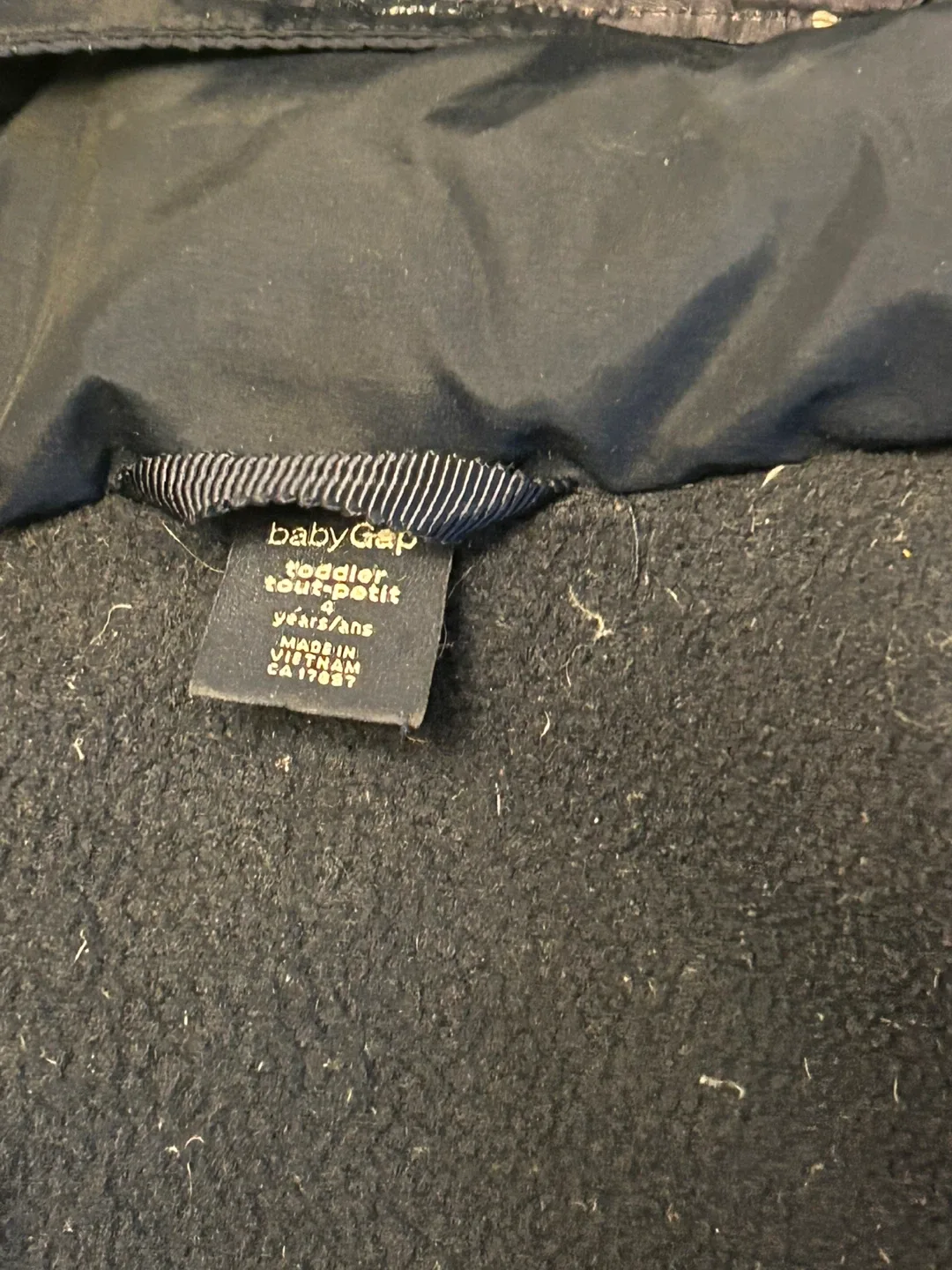 Navy Blue Puffer Jacket Gap   Toddler feather image indicator(10)