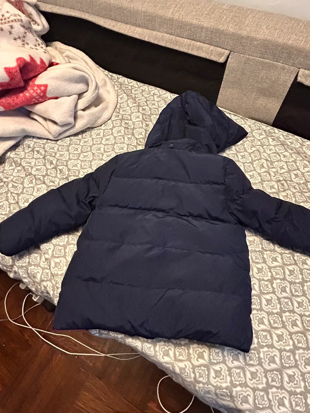 Navy Blue Puffer Jacket Gap   Toddler feather image indicator(8)