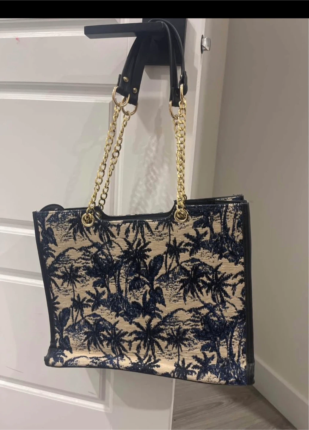 Palm Print Tote Bag