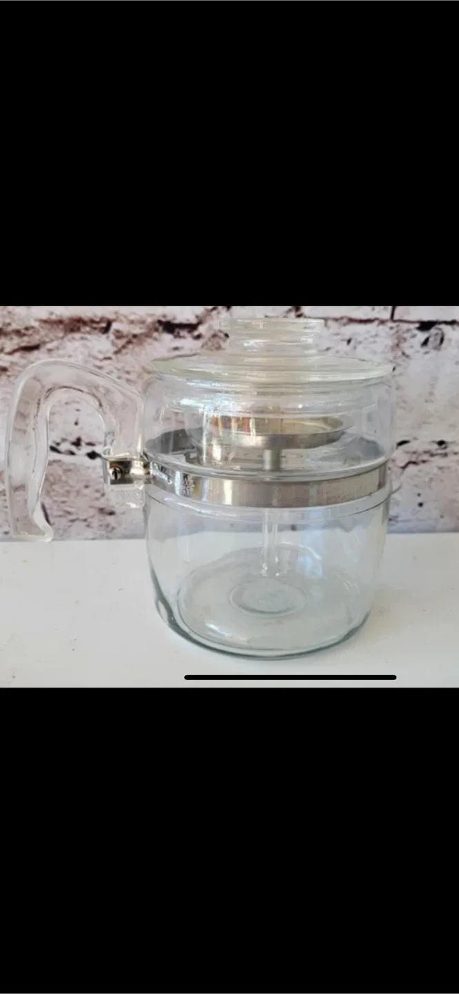 Rare Pyrex Flameware 6-Cup Coffee Percolator image indicator(3)