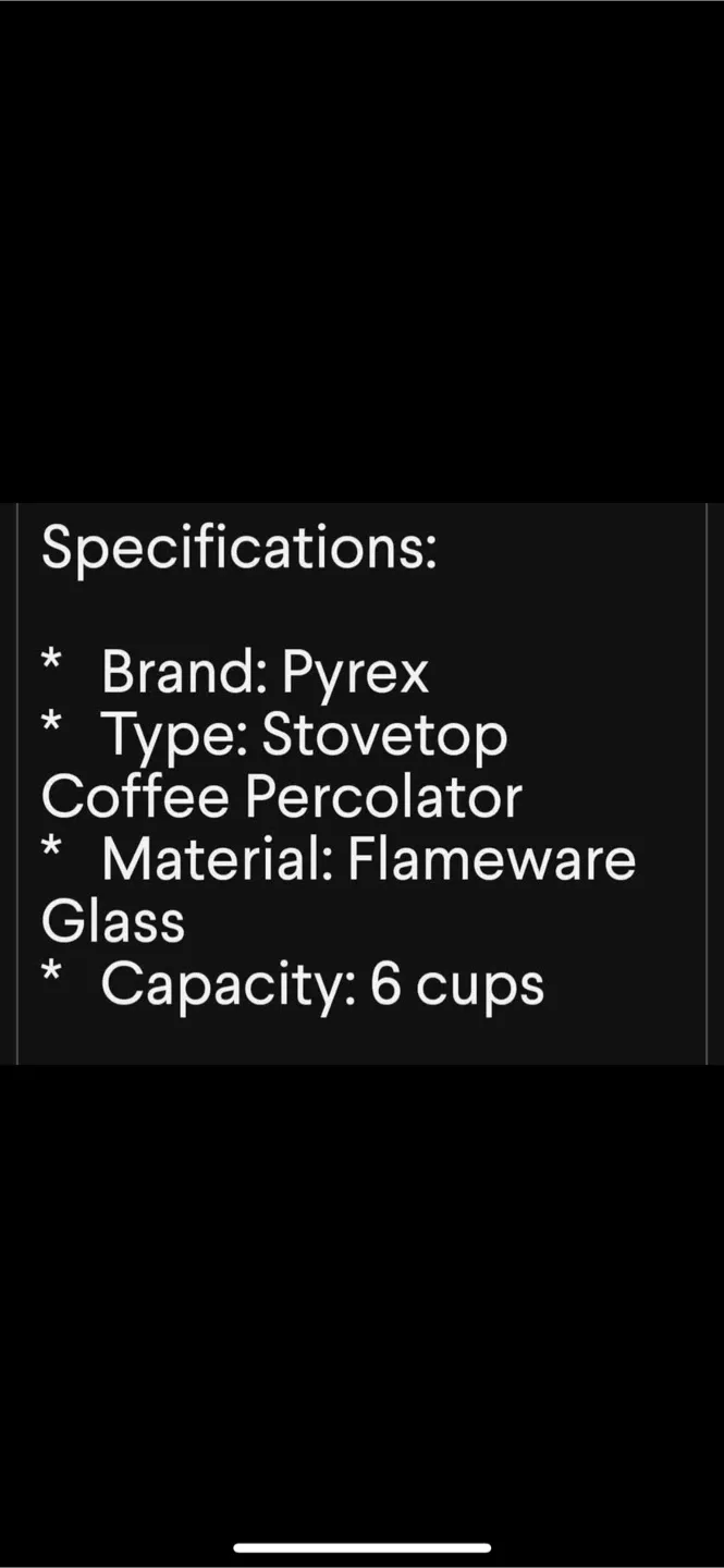 Rare Pyrex Flameware 6-Cup Coffee Percolator image indicator(7)