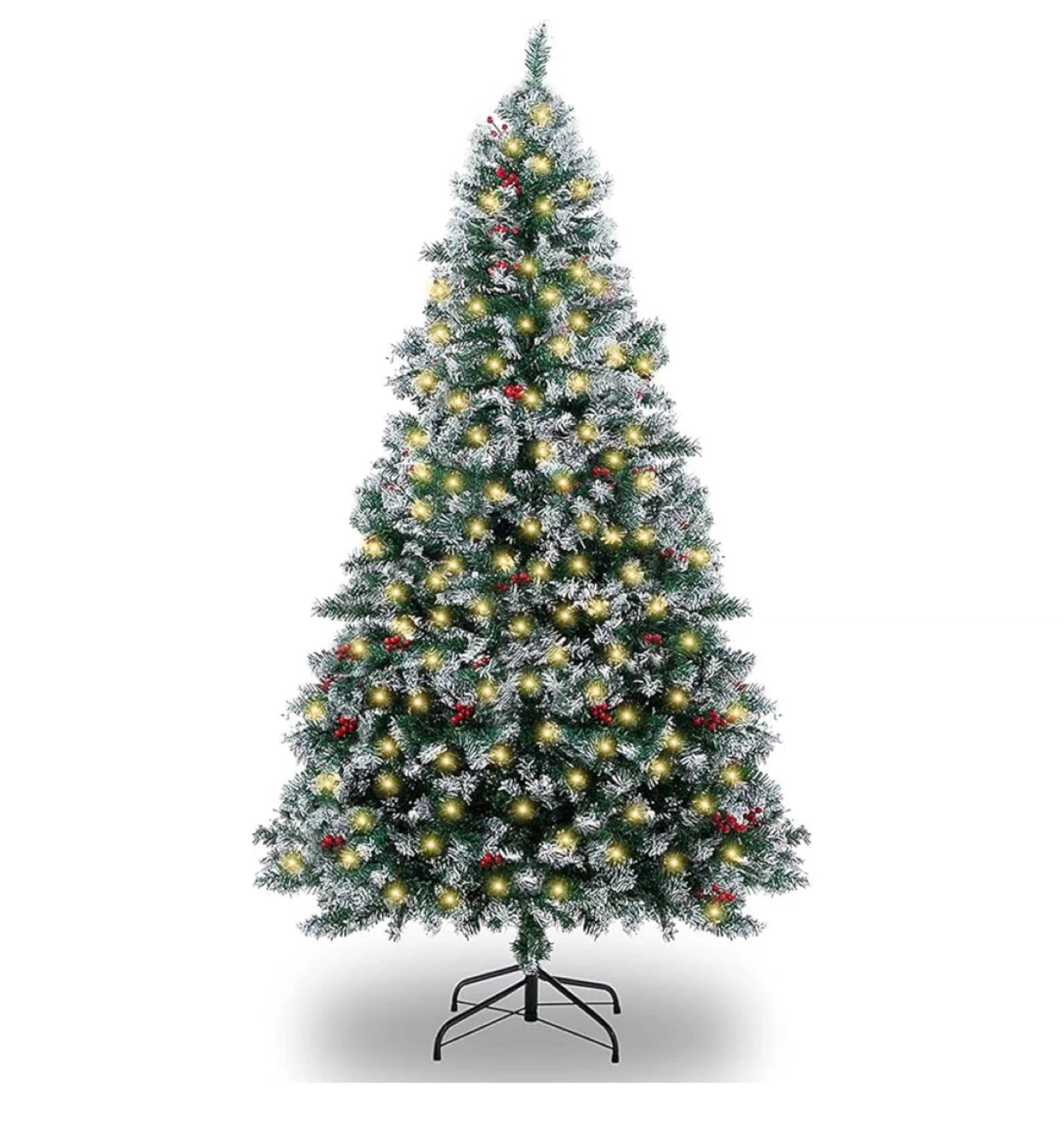 Christmas Tree with Red Berries
