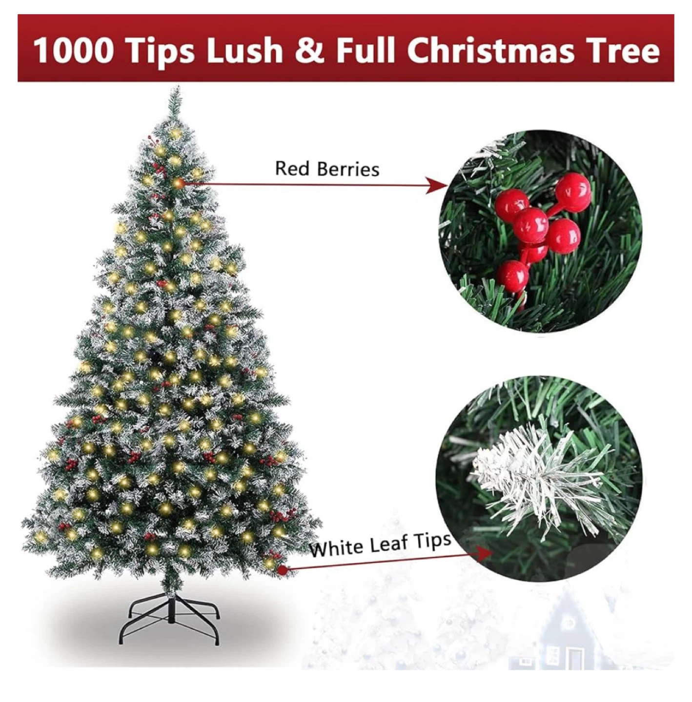 Christmas Tree with Red Berries - photo 2