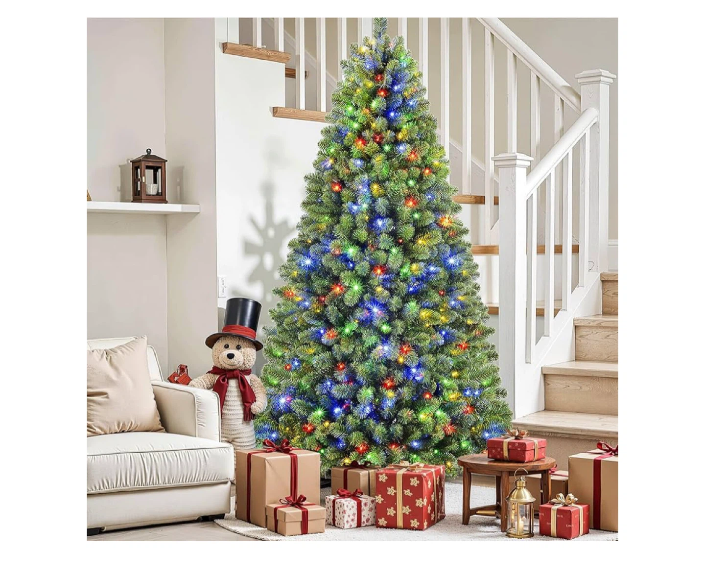 7 ft Pre-Lit Artificial Christmas Tree - photo 4