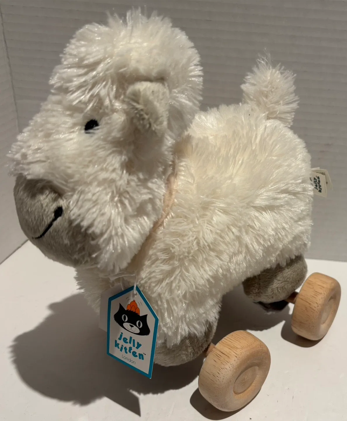 Jelly Kitten Jellycat Pull Along Truffles Sheep Plush Toy image indicator(2)