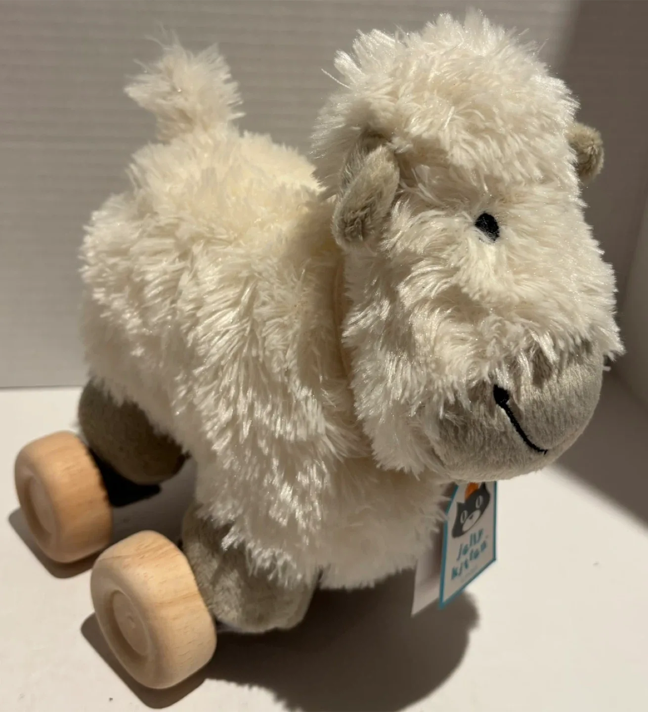 Jelly Kitten Jellycat Pull Along Truffles Sheep Plush Toy image indicator(3)