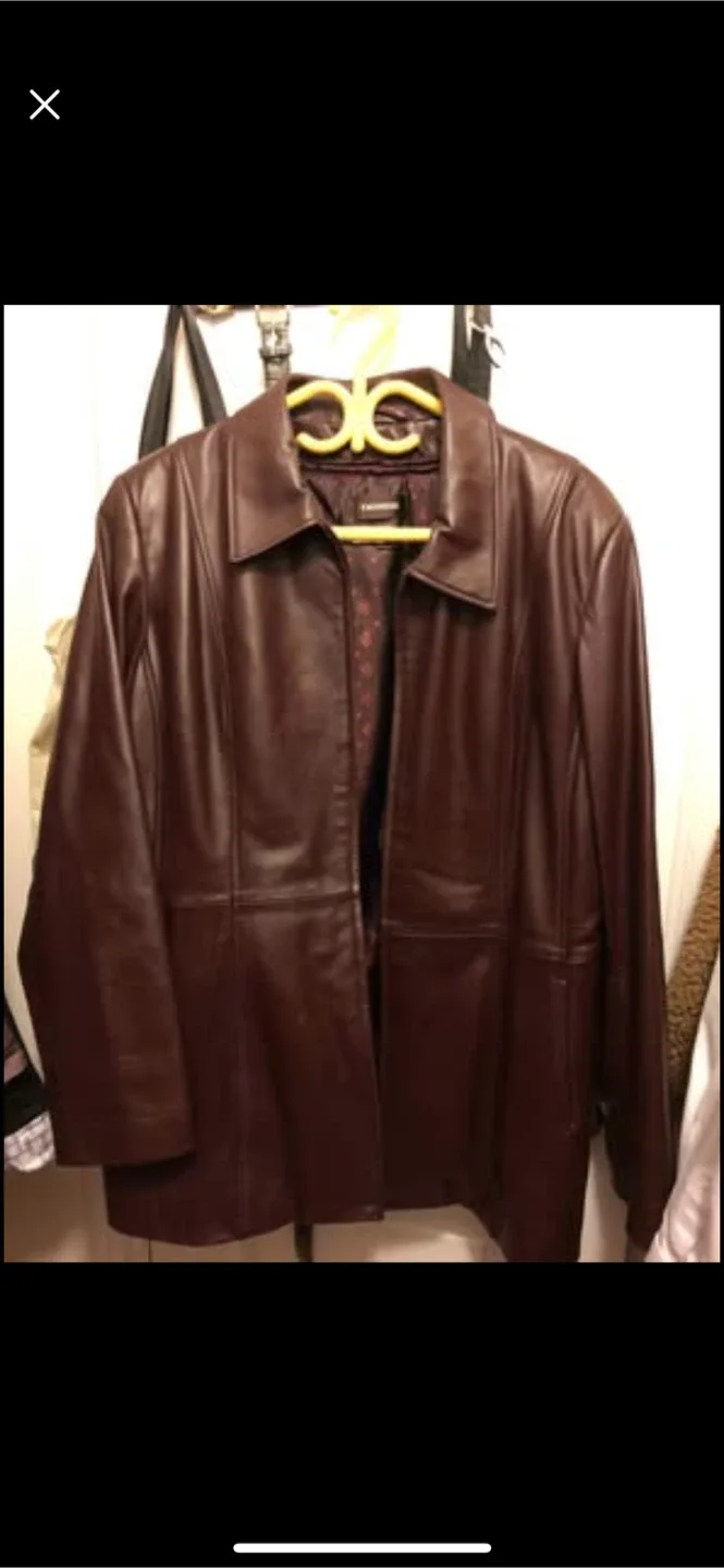 Danier Brown Leather Jacket image indicator(4)
