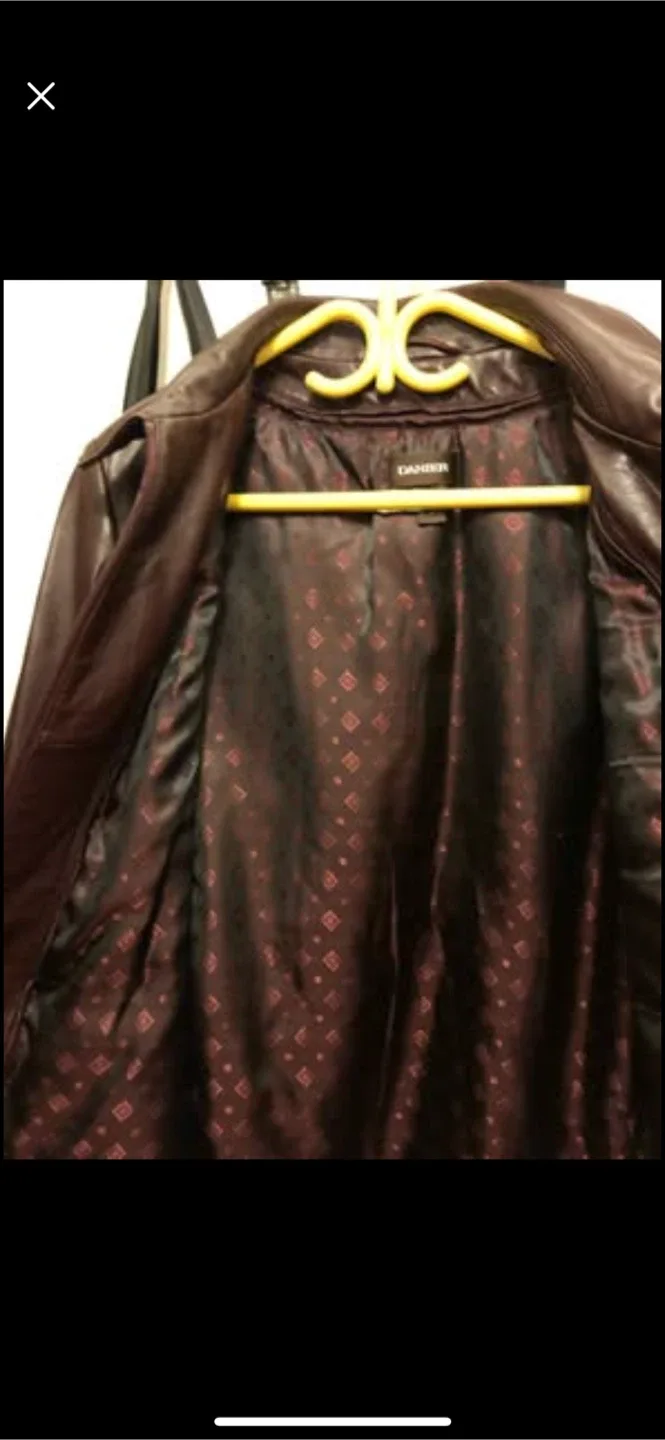 Danier Brown Leather Jacket image indicator(2)