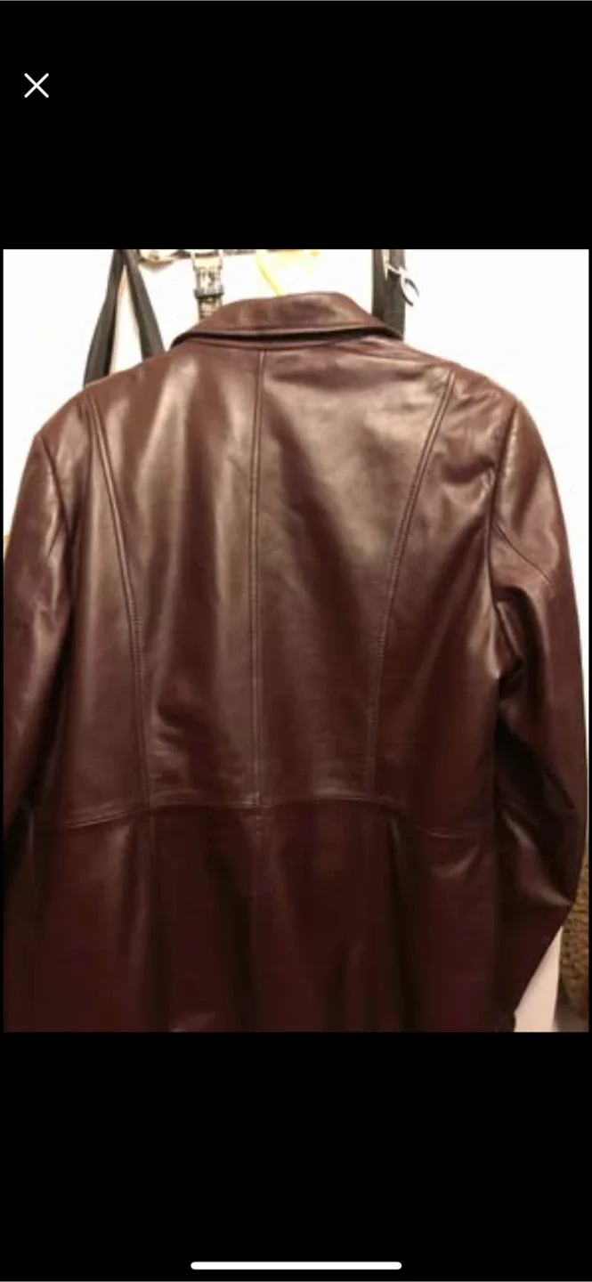Danier Brown Leather Jacket image indicator(3)