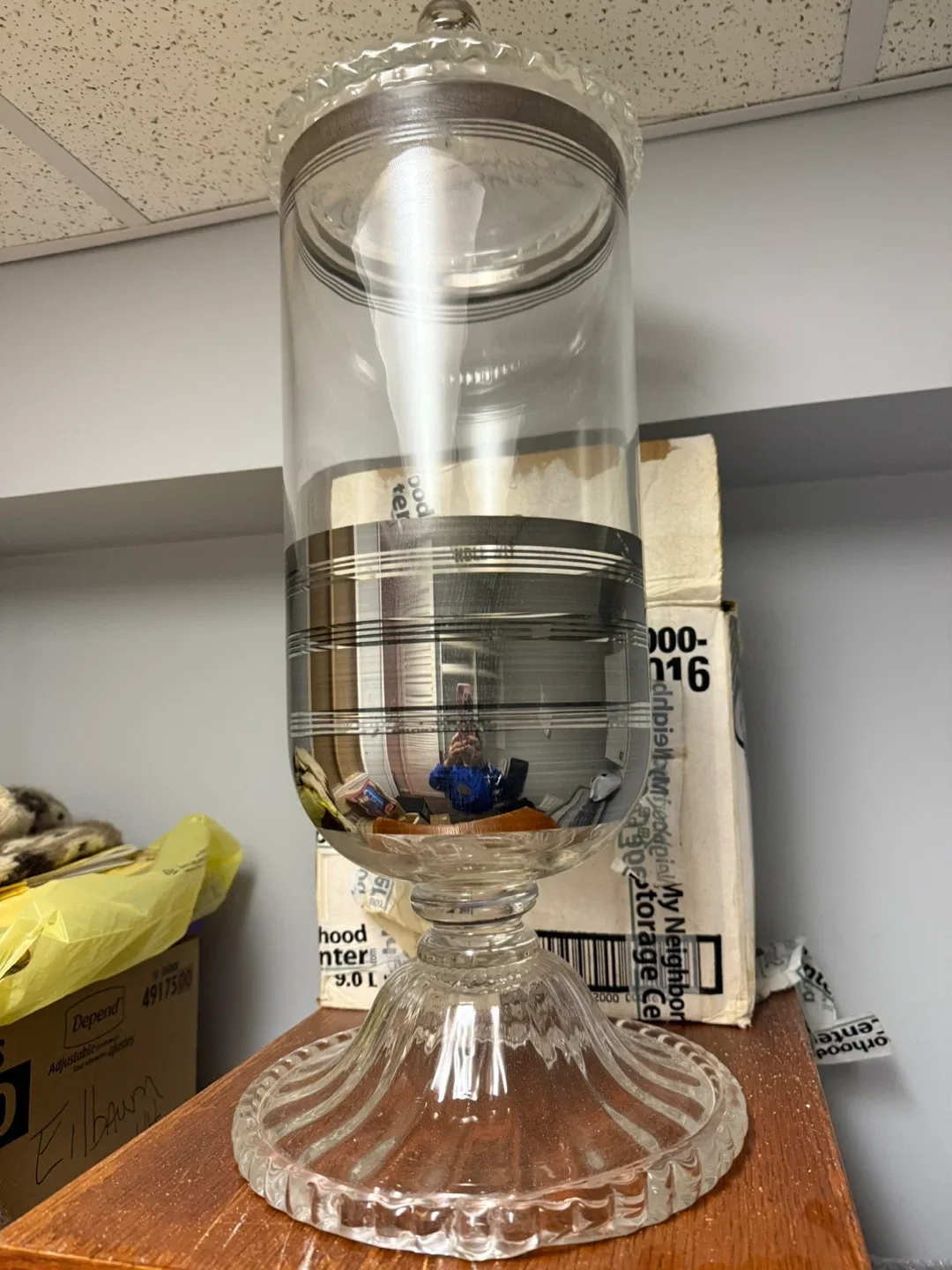 Vintage Glass Apothecary Jar