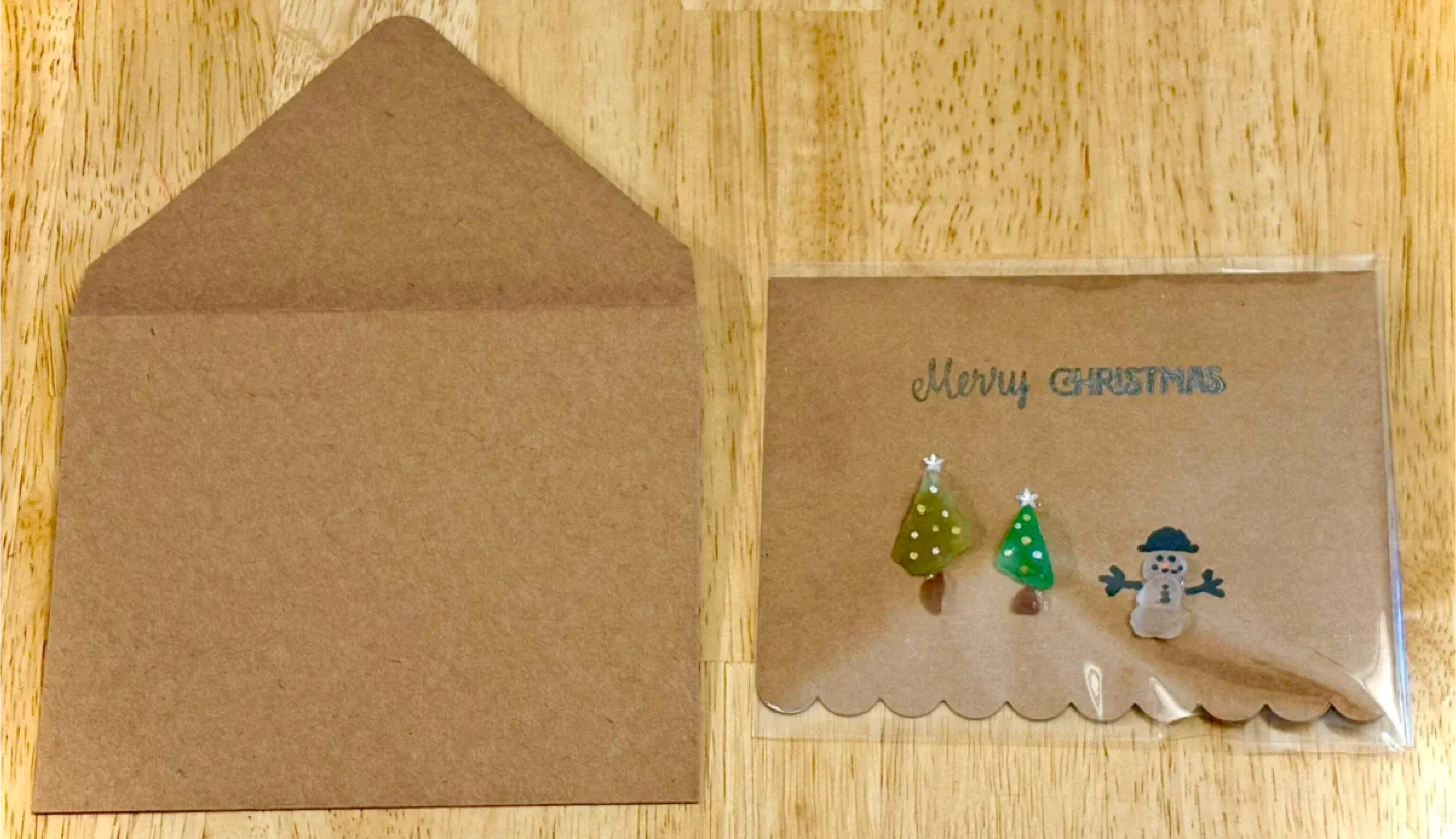 $5 Handmade ‘Beach Glass’ Christmas Cards image indicator(4)