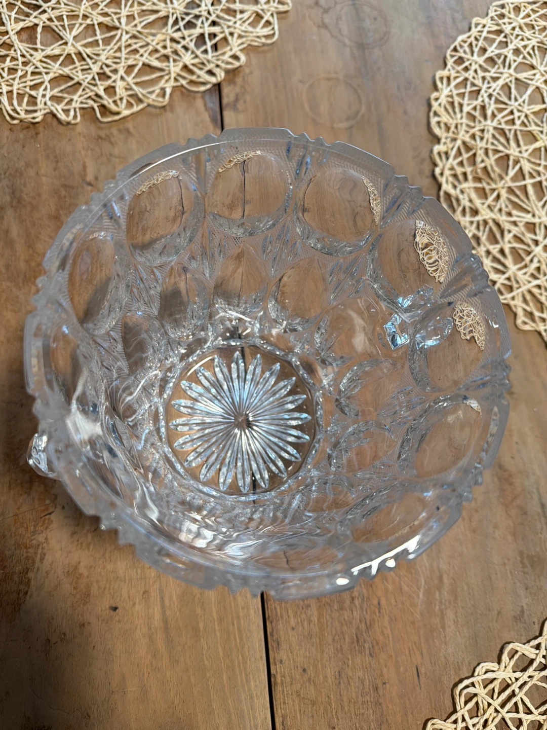 Vintage German  Bleikristal Crystal Ice Bucket with Handles - photo 5