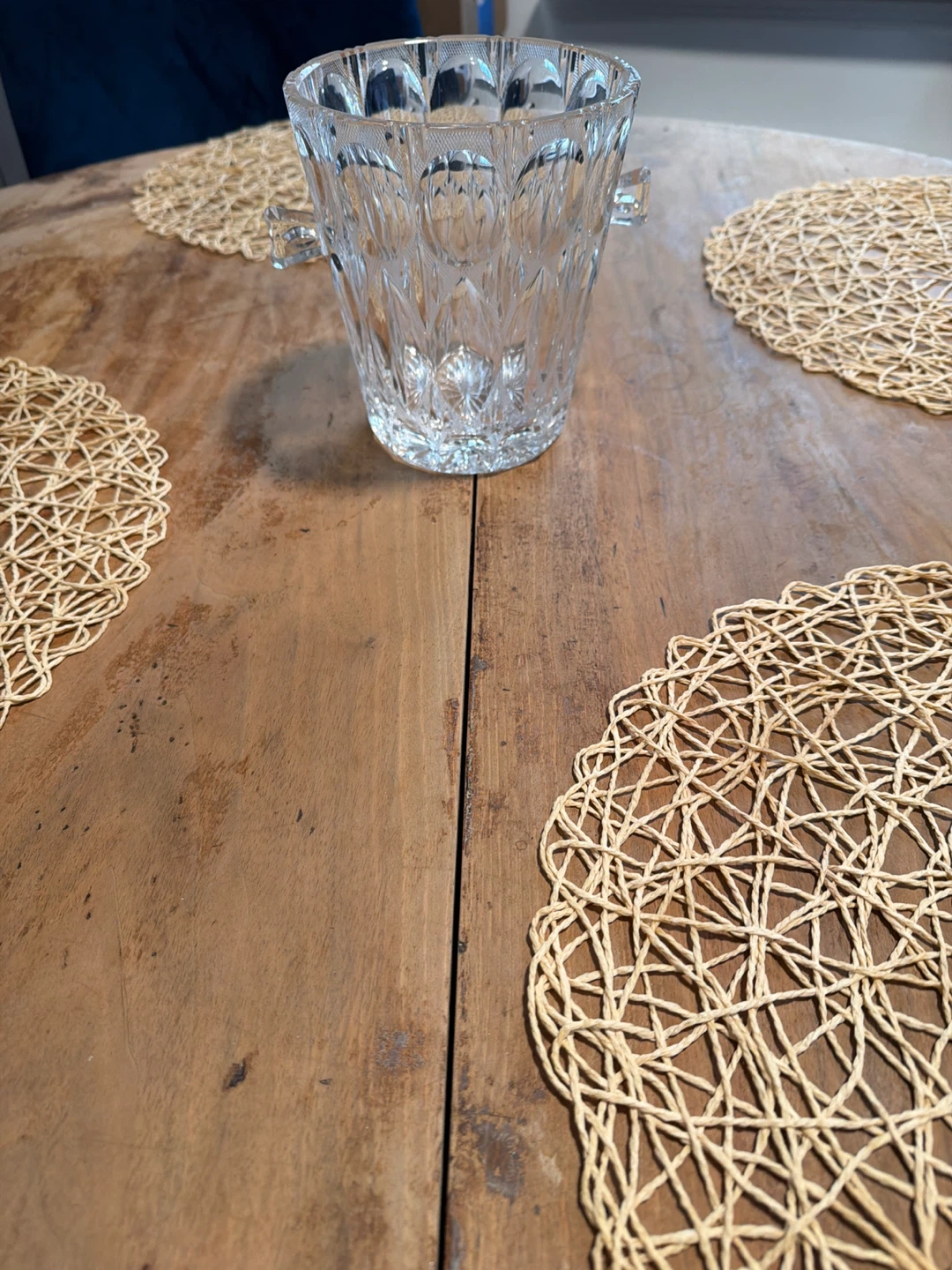 Vintage German  Bleikristal Crystal Ice Bucket with Handles - photo 2