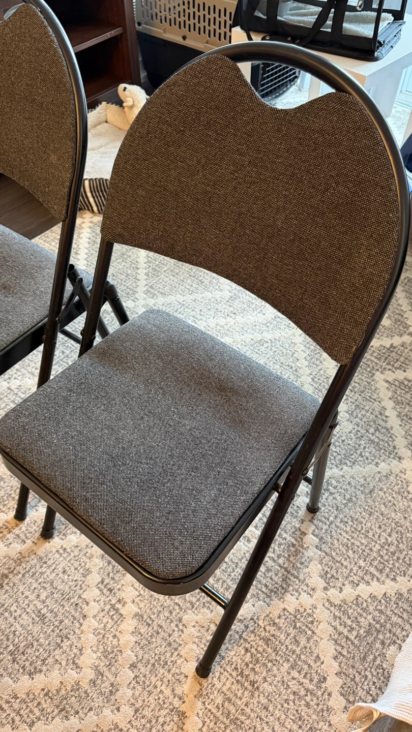 Black Folding Fabric Chairs