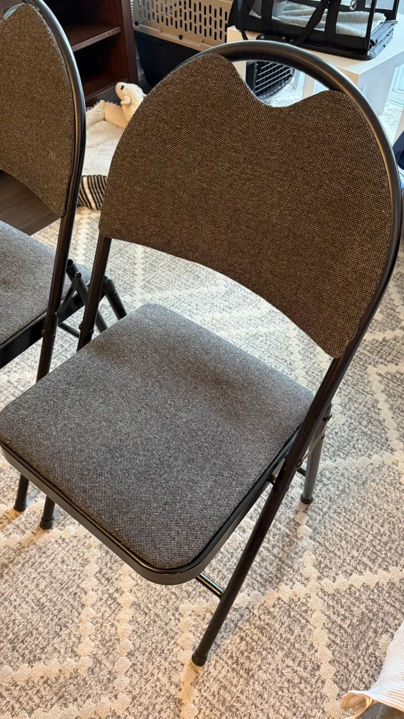 Black Folding Fabric Chairs thumbnail
