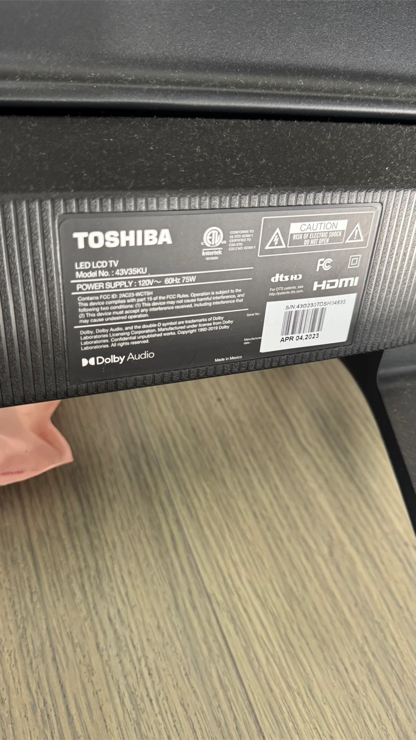 Toshiba 43V35KU 43" LED LCD TV - photo 2