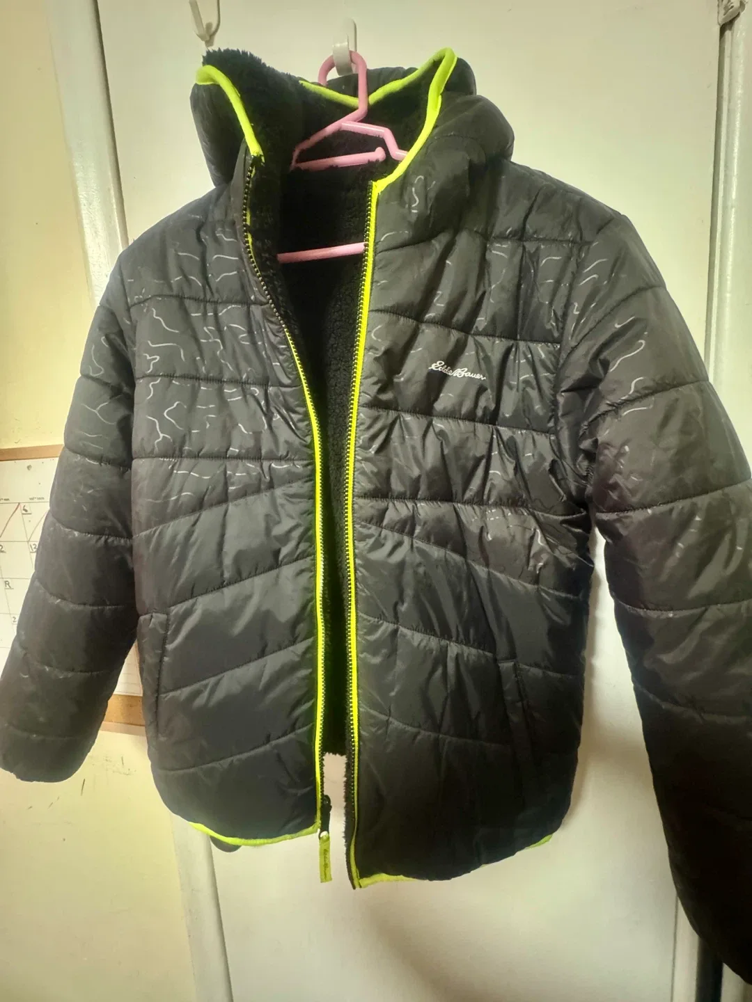 Eddie Bauer Black Puffer Jacket size 14 image indicator(3)