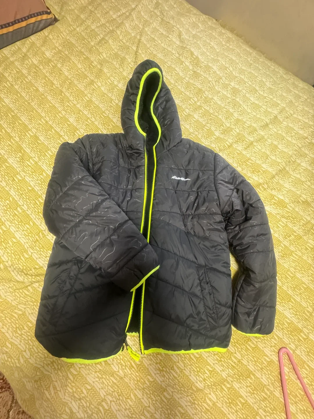 Eddie Bauer Black Puffer Jacket size 14 image indicator(4)