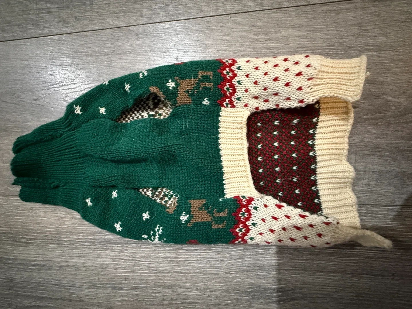 Dog Christmas Sweater, Green(M)🐶🎄 image indicator(2)