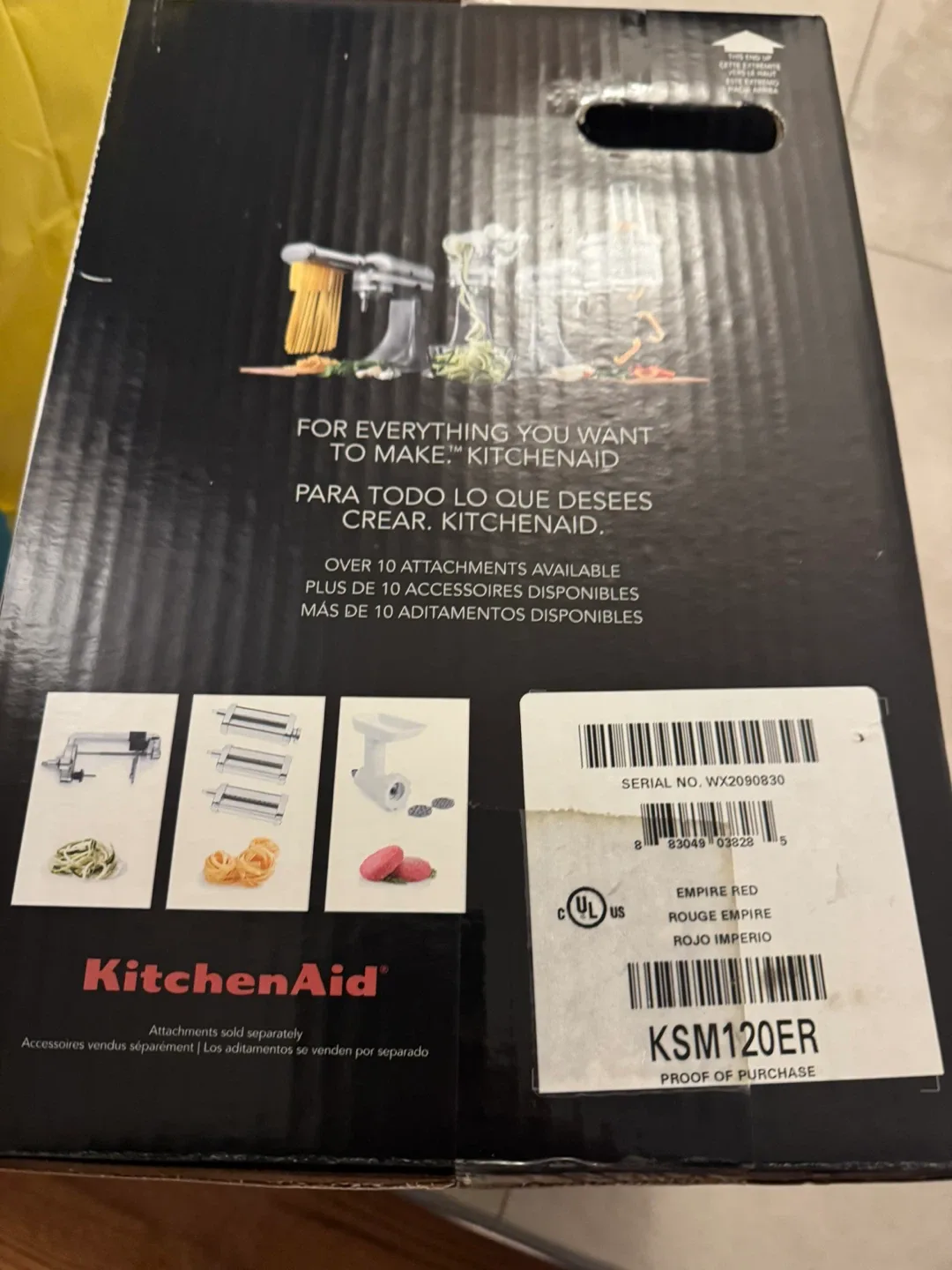 KitchenAid KSM120ER Empire Red Stand Mixer image indicator(3)