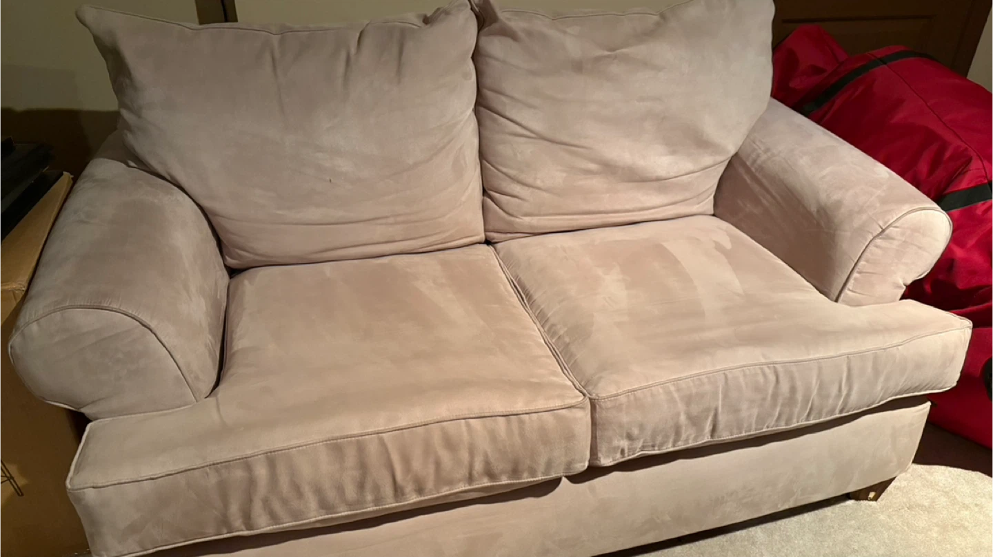 Beige Loveseat Sofa