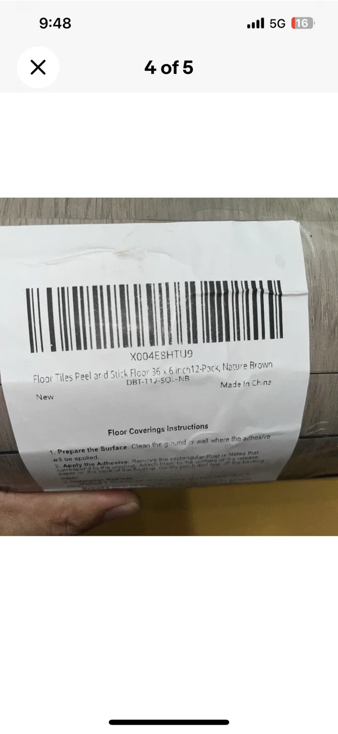 New Floor Tiles Peel and Stick 36x6 Nature Brown image indicator(4)