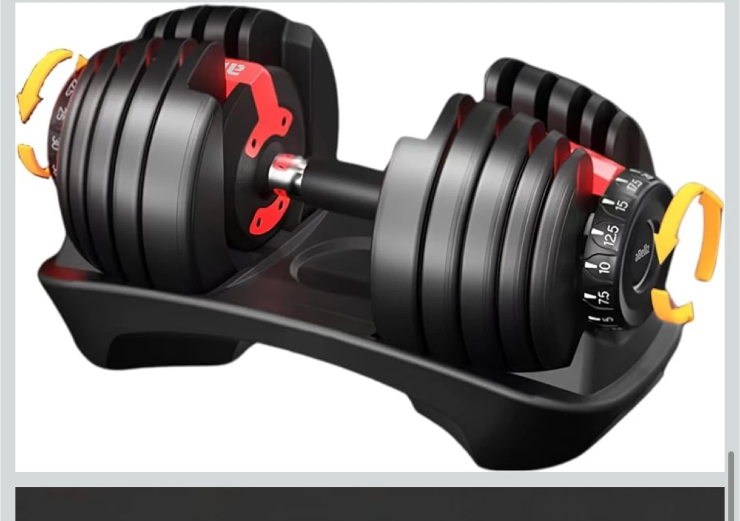aBellz Adjustable Dumbbell 5-52.5 LBS - photo 5