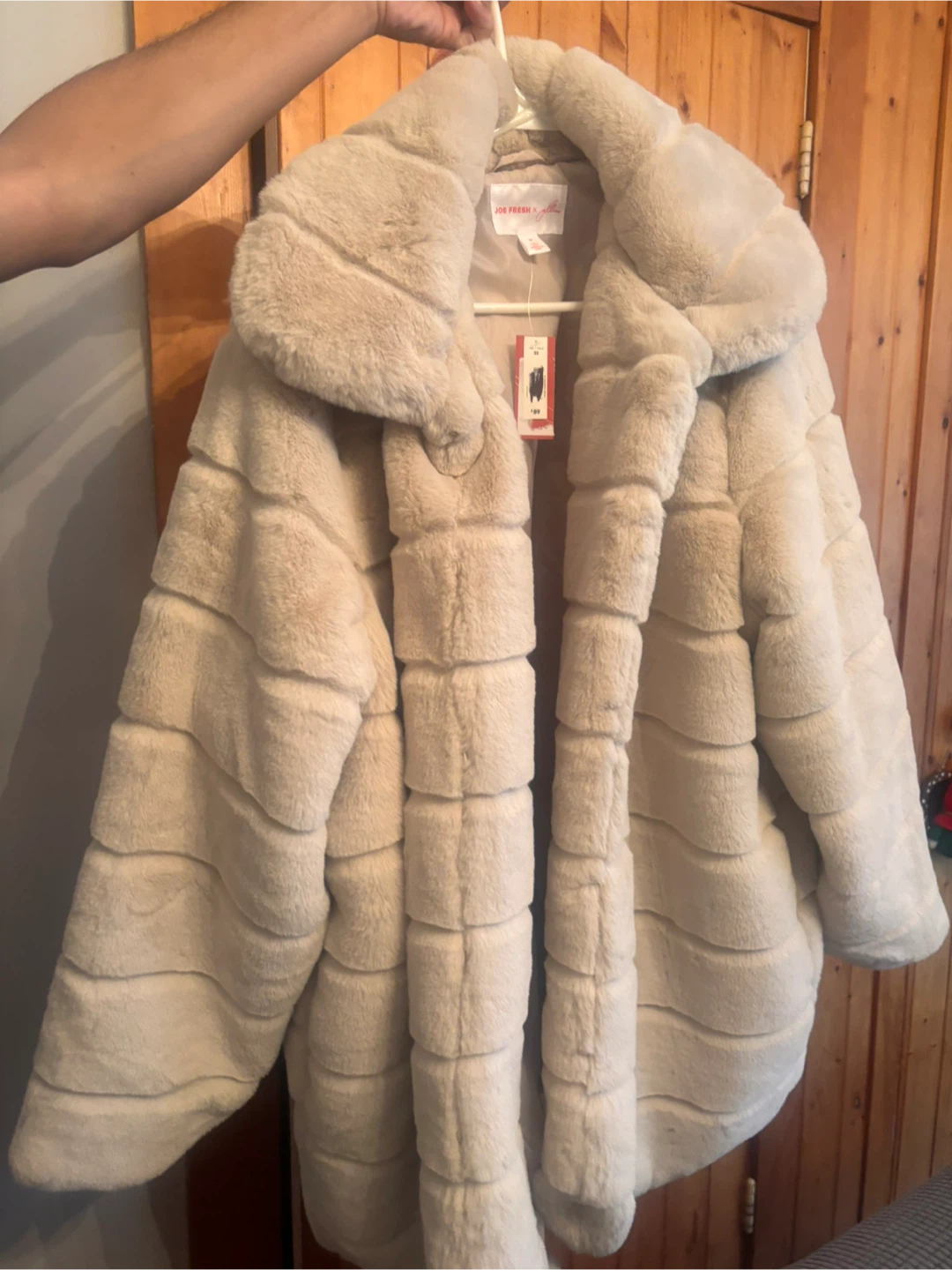 Joe Fresh x Jillian Faux Fur Coat - Size 3X