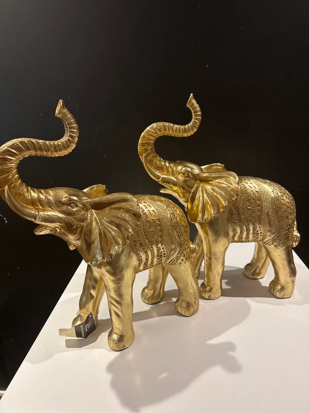 Gold Elephant Figurines image indicator(2)
