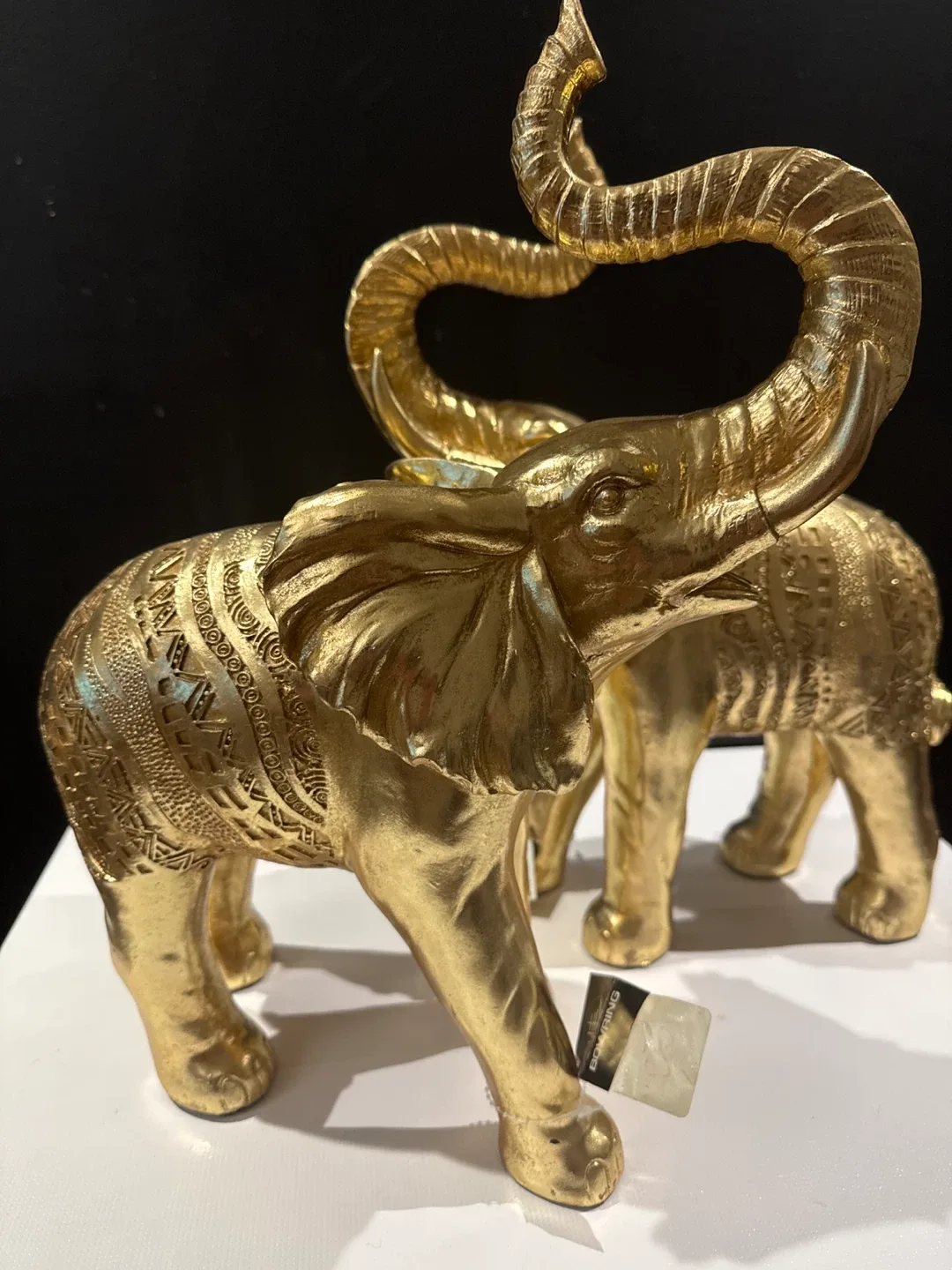 Gold Elephant Figurines image indicator(3)