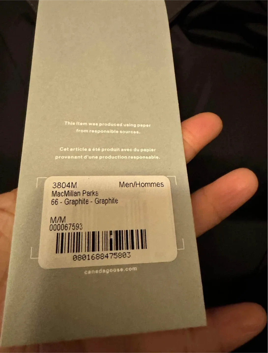 Canada Goose MacMillan Parka - Graphite - Size M image indicator(5)