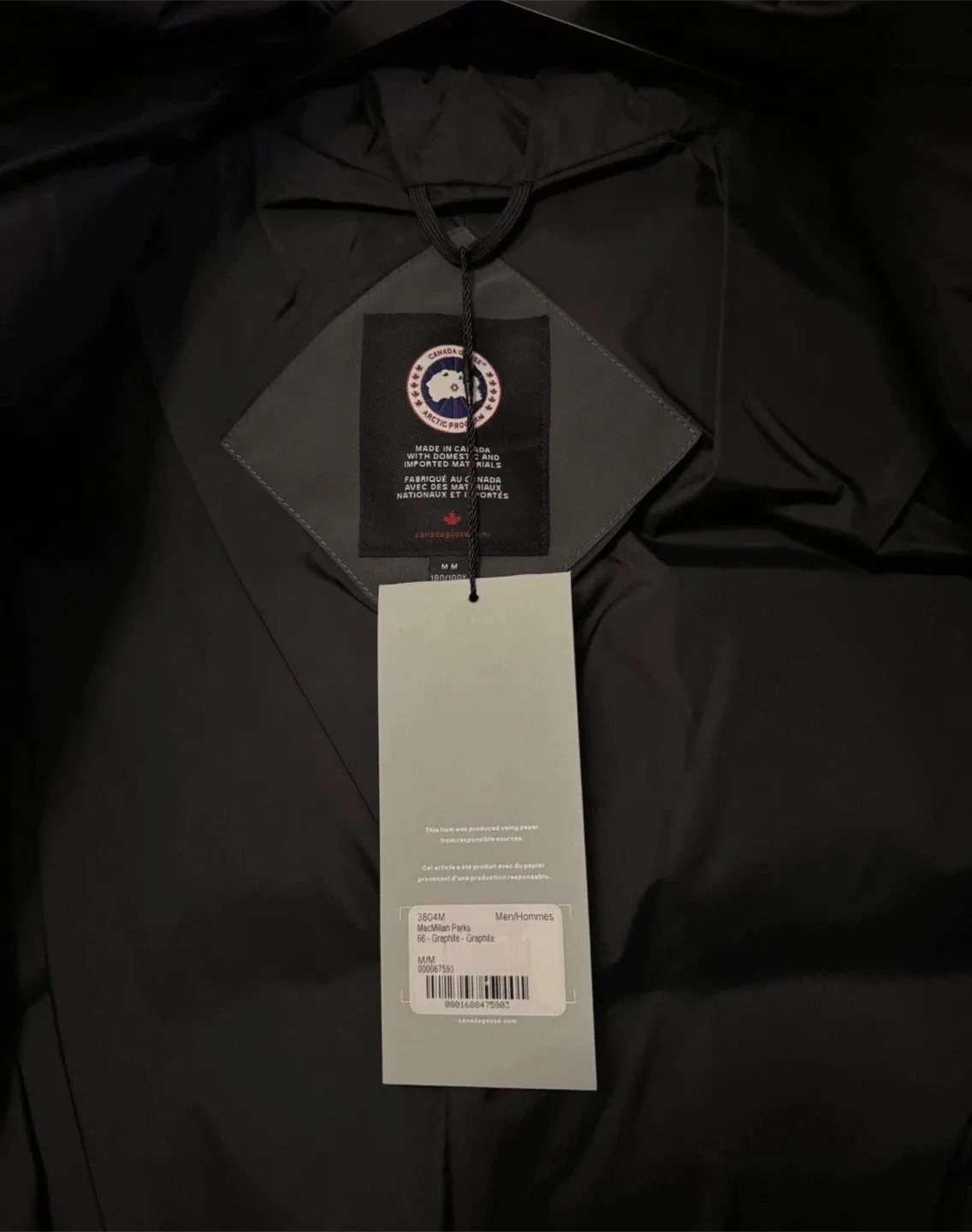 Canada Goose MacMillan Parka - Graphite - Size M image indicator(6)