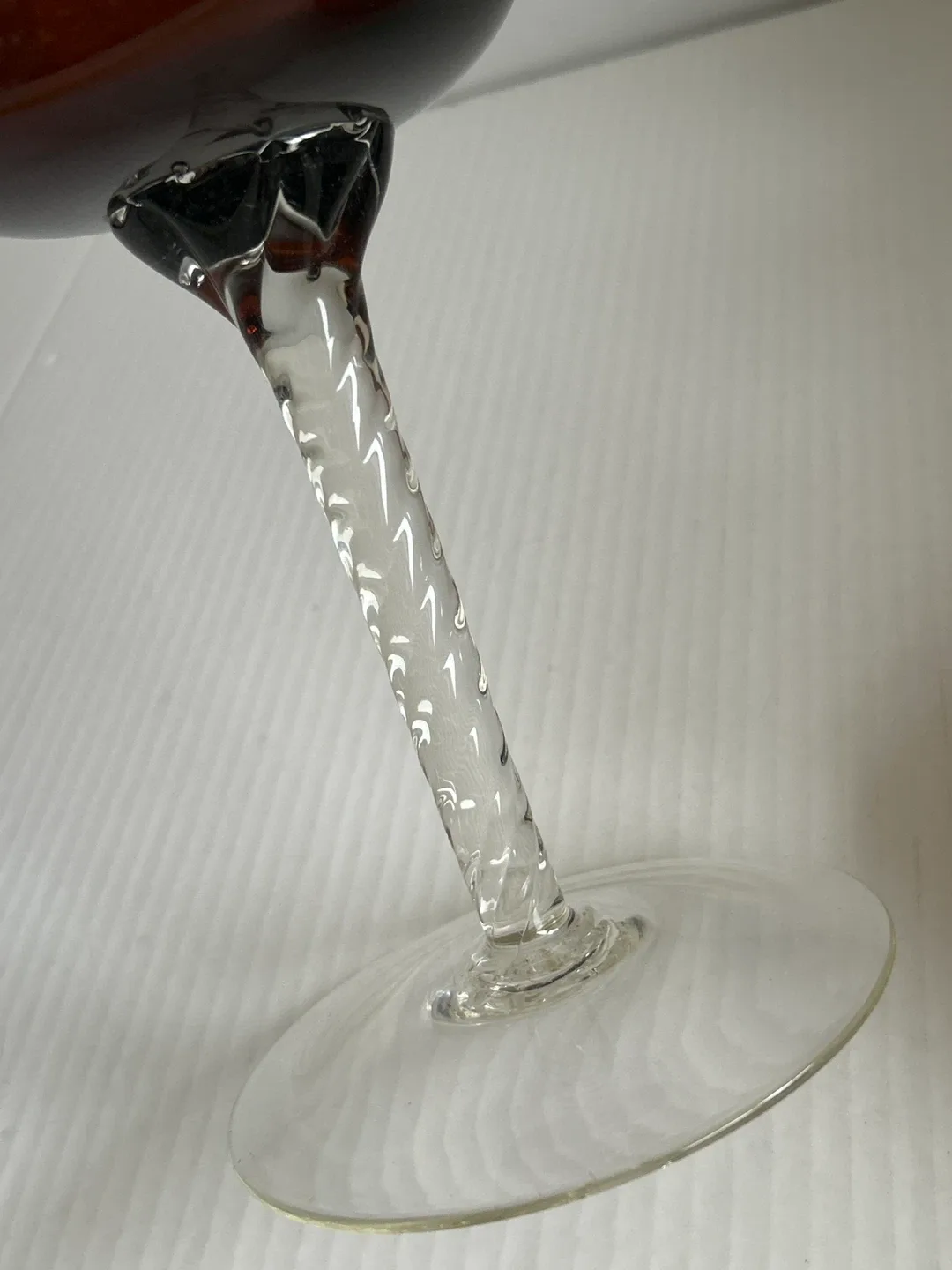 🥕Brown Tall Glass Candy Dish with Lid image indicator(7)