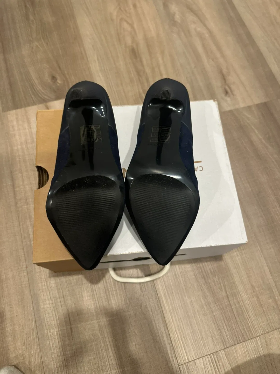Call It Spring Navy Blue Heels image indicator(3)