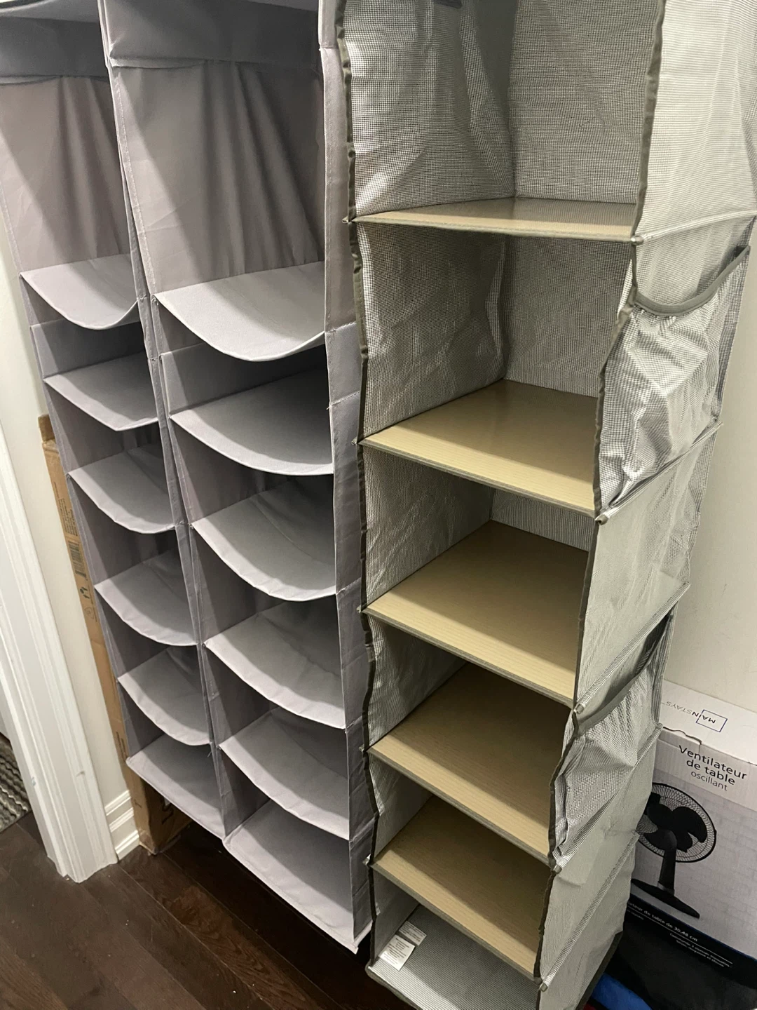 Hanging Closet Organizers- 3 - Grey - photo 2