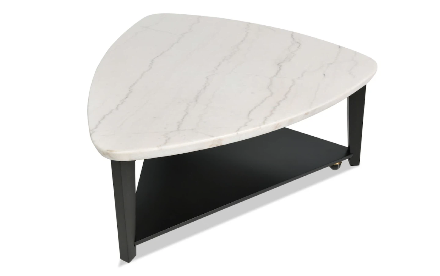 Triangle White Marble Coffee Table