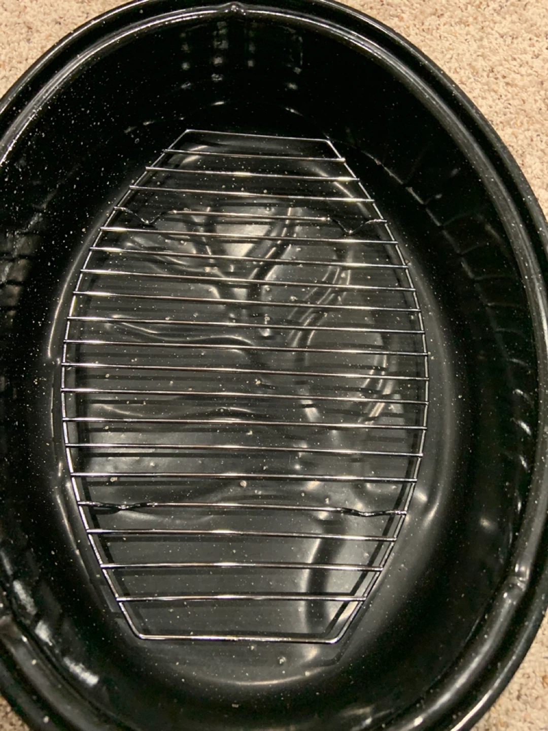 Roasting Pan with Rack & Lid - Black - photo 3