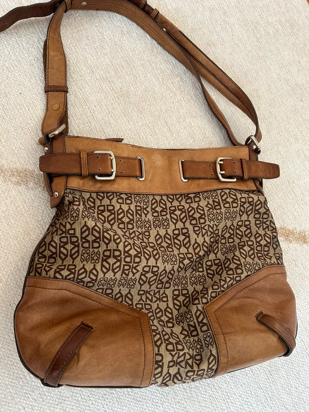 DKNY Brown Leather Shoulder Bag - photo 4