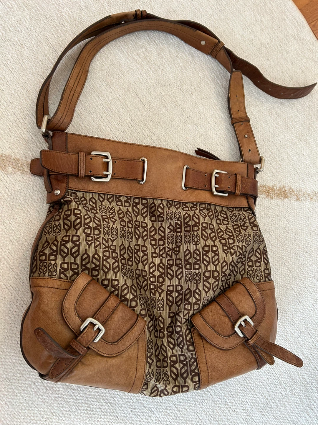 DKNY Brown Leather Shoulder Bag - photo 3