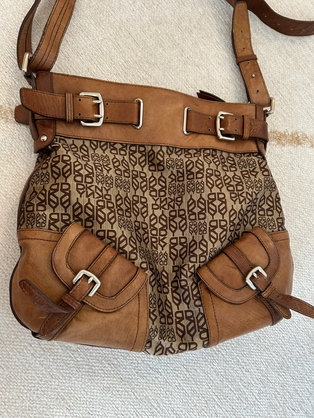 DKNY Brown Leather Shoulder Bag - photo 2