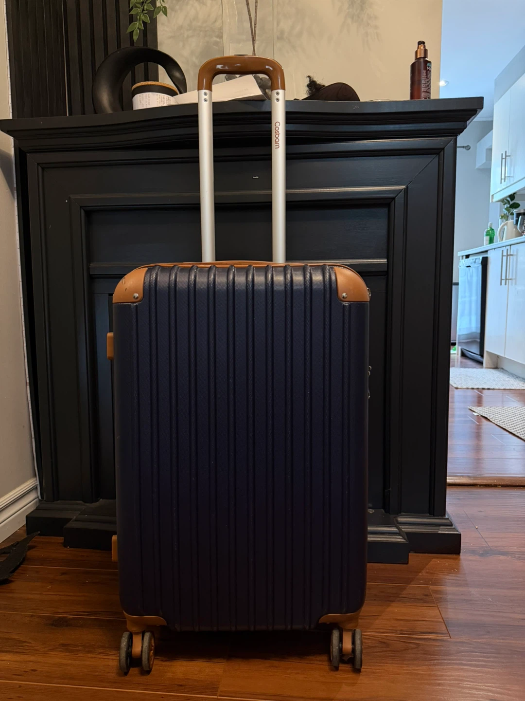 Navy Blue Hardside Carry-on luggage - photo 2