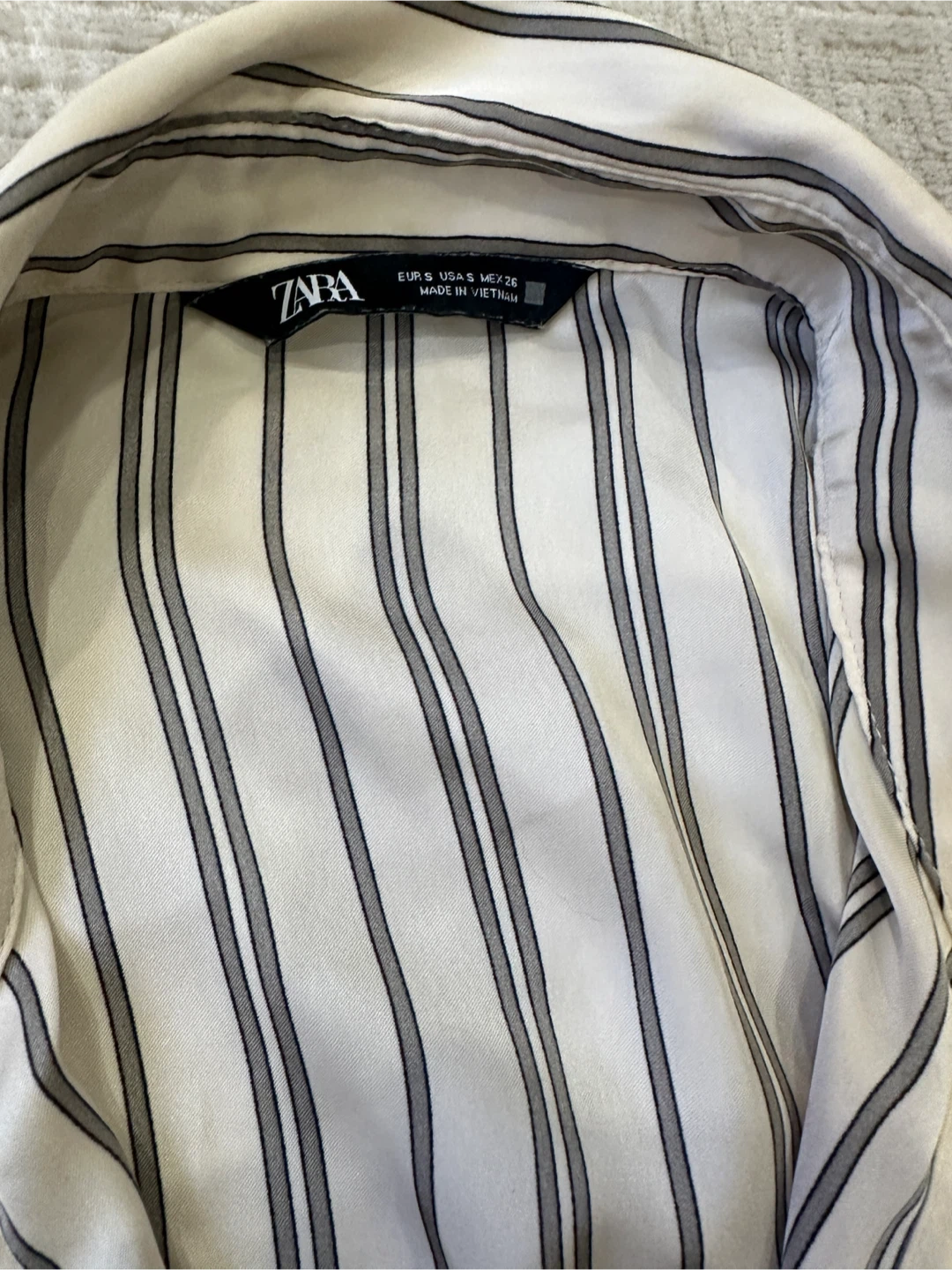 Zara Striped Blouse - Size S - photo 4