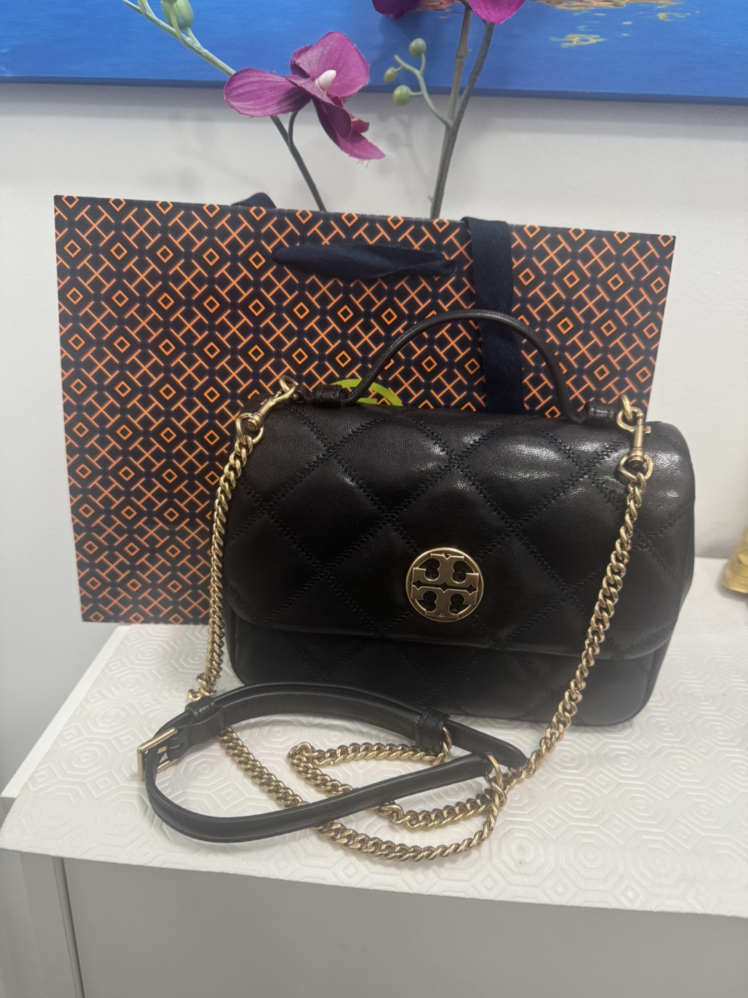 Tory Burch Black Leather Handbag - photo 4
