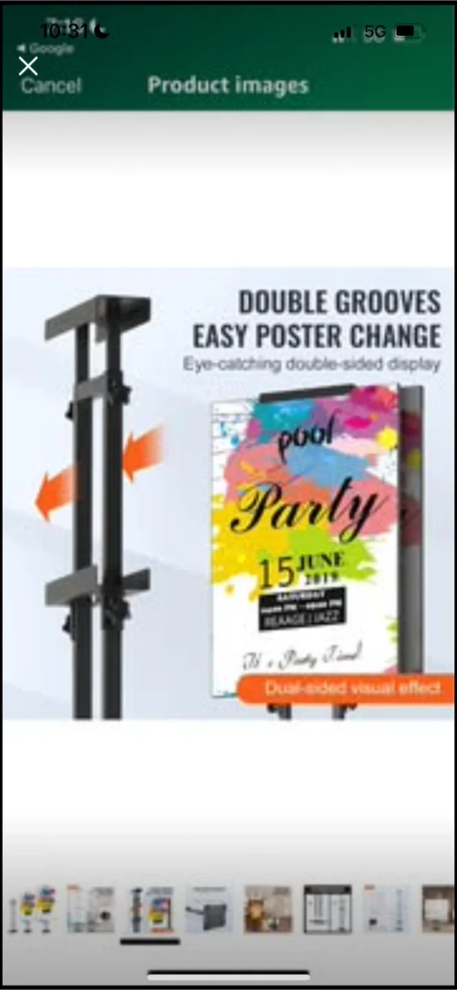 New VEVOR Adjustable Poster Stand image indicator(3)