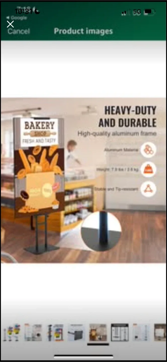 New VEVOR Adjustable Poster Stand image indicator(5)