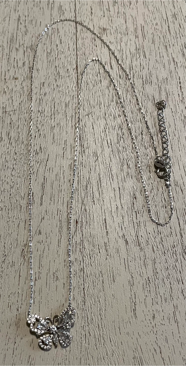 Sterling Silver Butterfly Pendant Necklace - photo 2